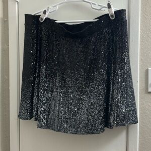 Torrid Ombré Mini Sequin Skater Skirt Women’s Size 5X
